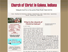 Tablet Screenshot of churchofchristingalena.com